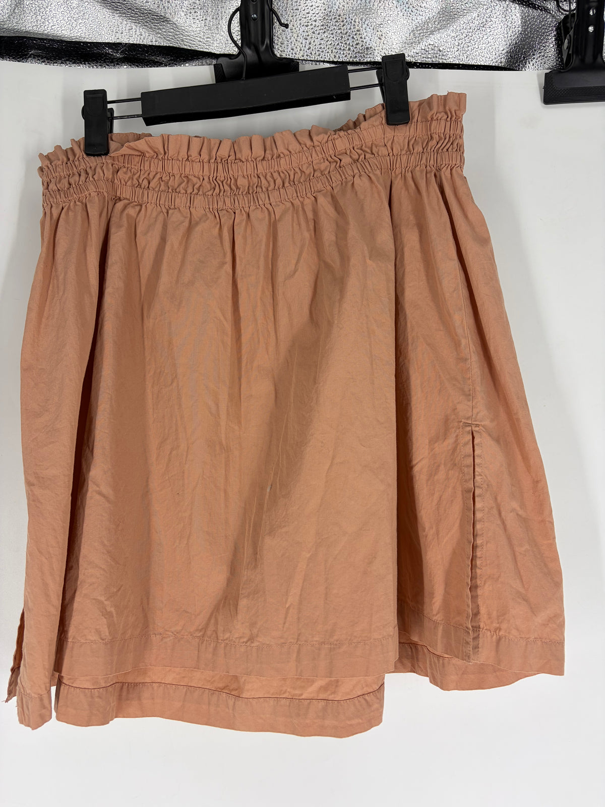 pink Free People loose mini skirt, M