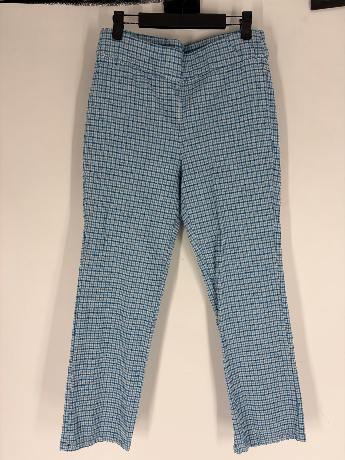 BLue Free People Plaid Caprs, S
