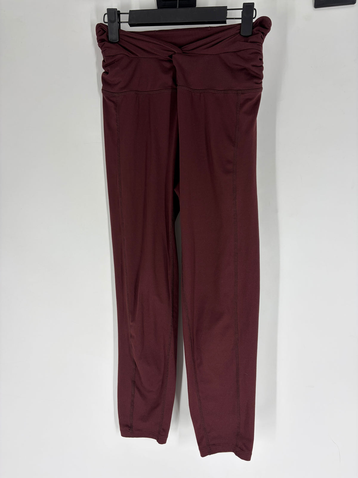Maroon Free People crossover leggings, M