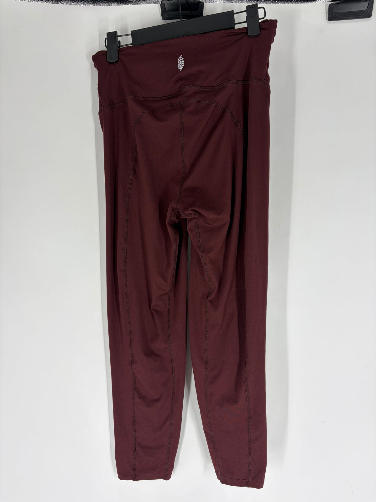 Maroon Free People crossover leggings, M