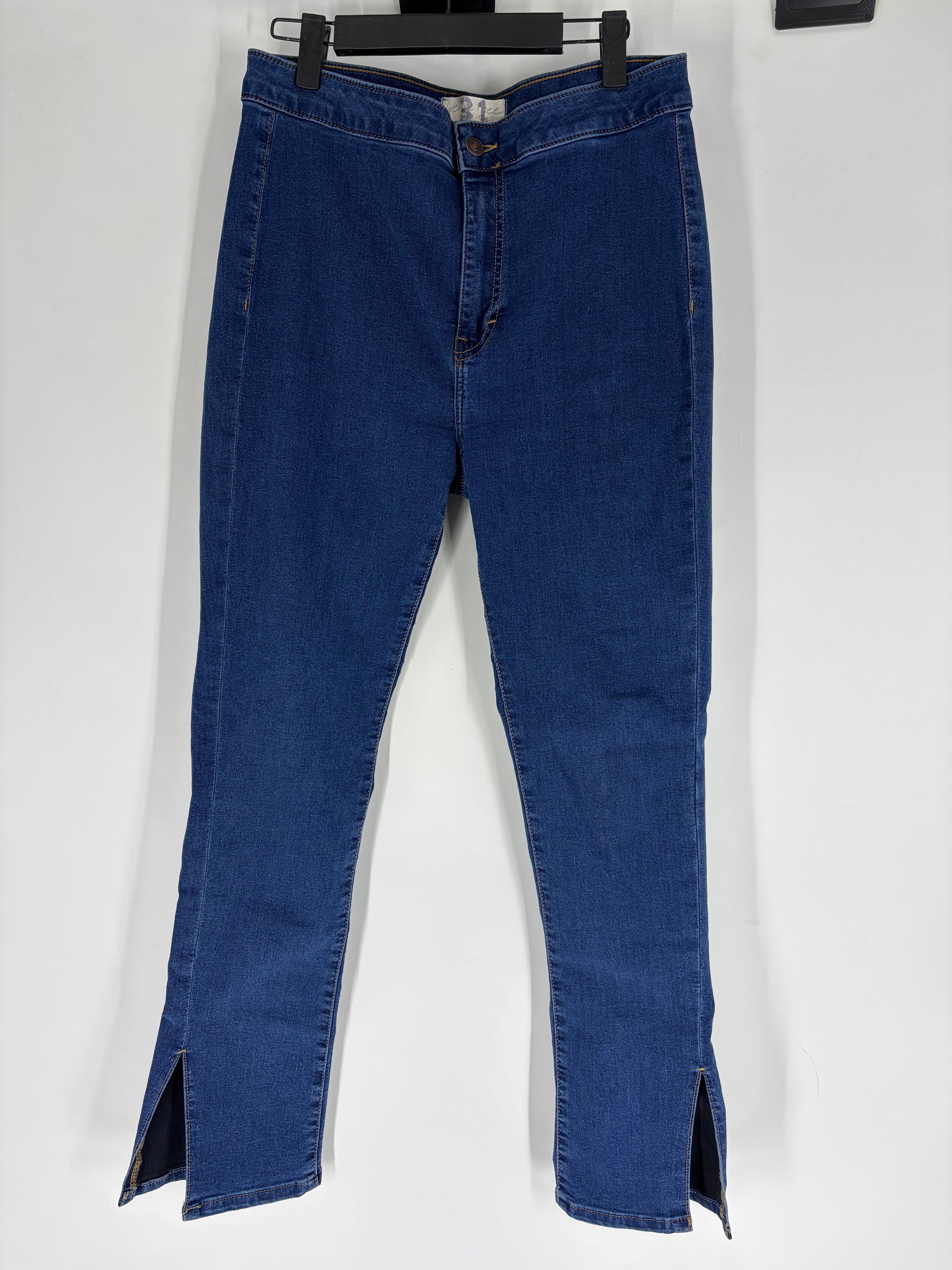 Blue Free People high rise flare, 31