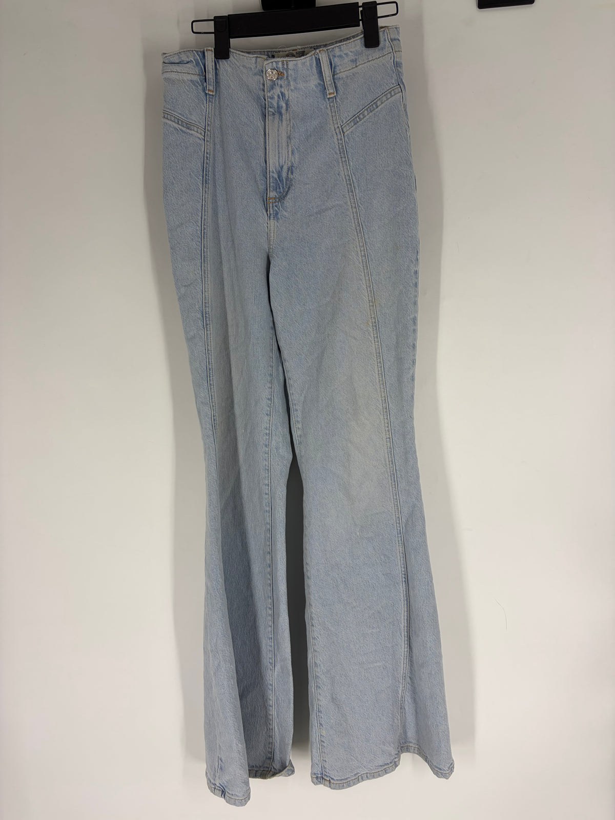 Blue Free People High Rise Boot Cut, 27