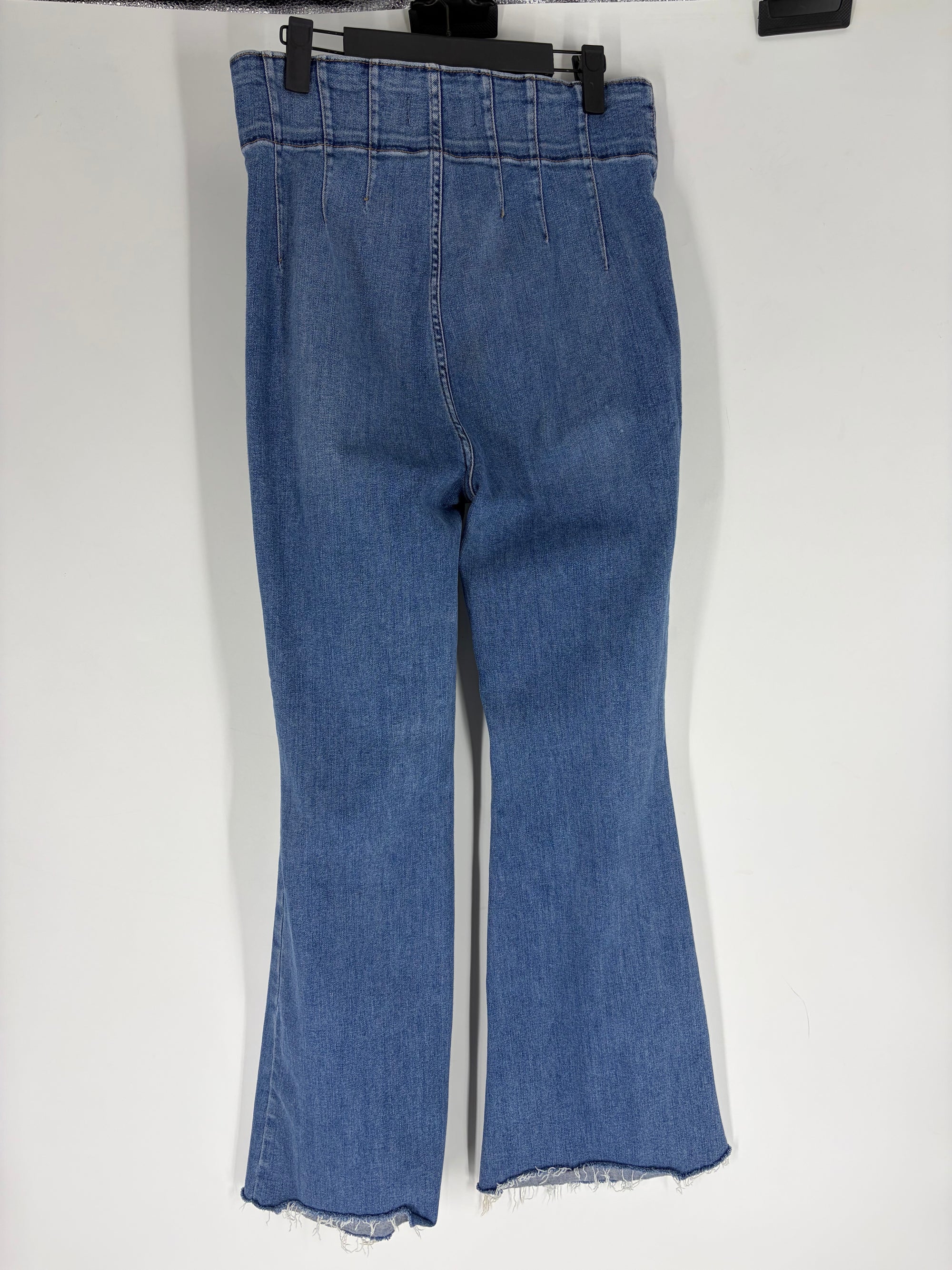 Blue Free People high rise flare, 30