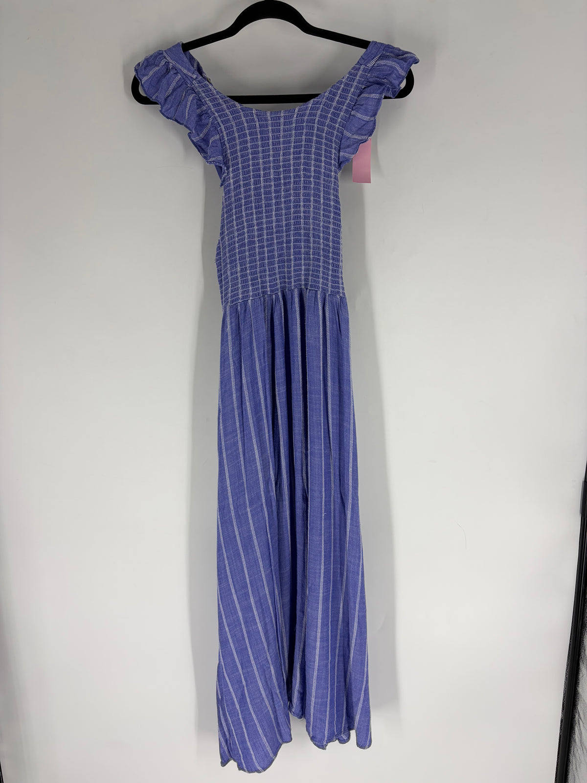 Blue Free People striped maxi, S