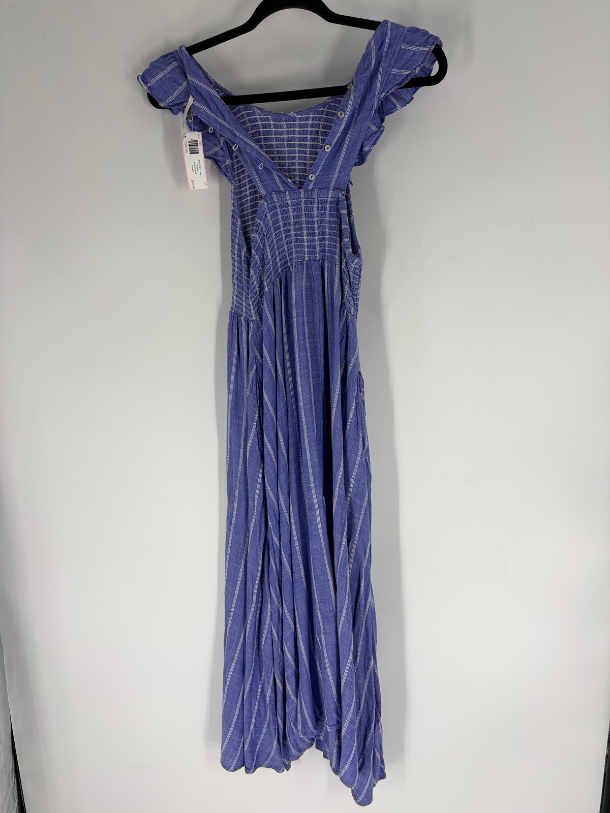 Blue Free People striped maxi, S