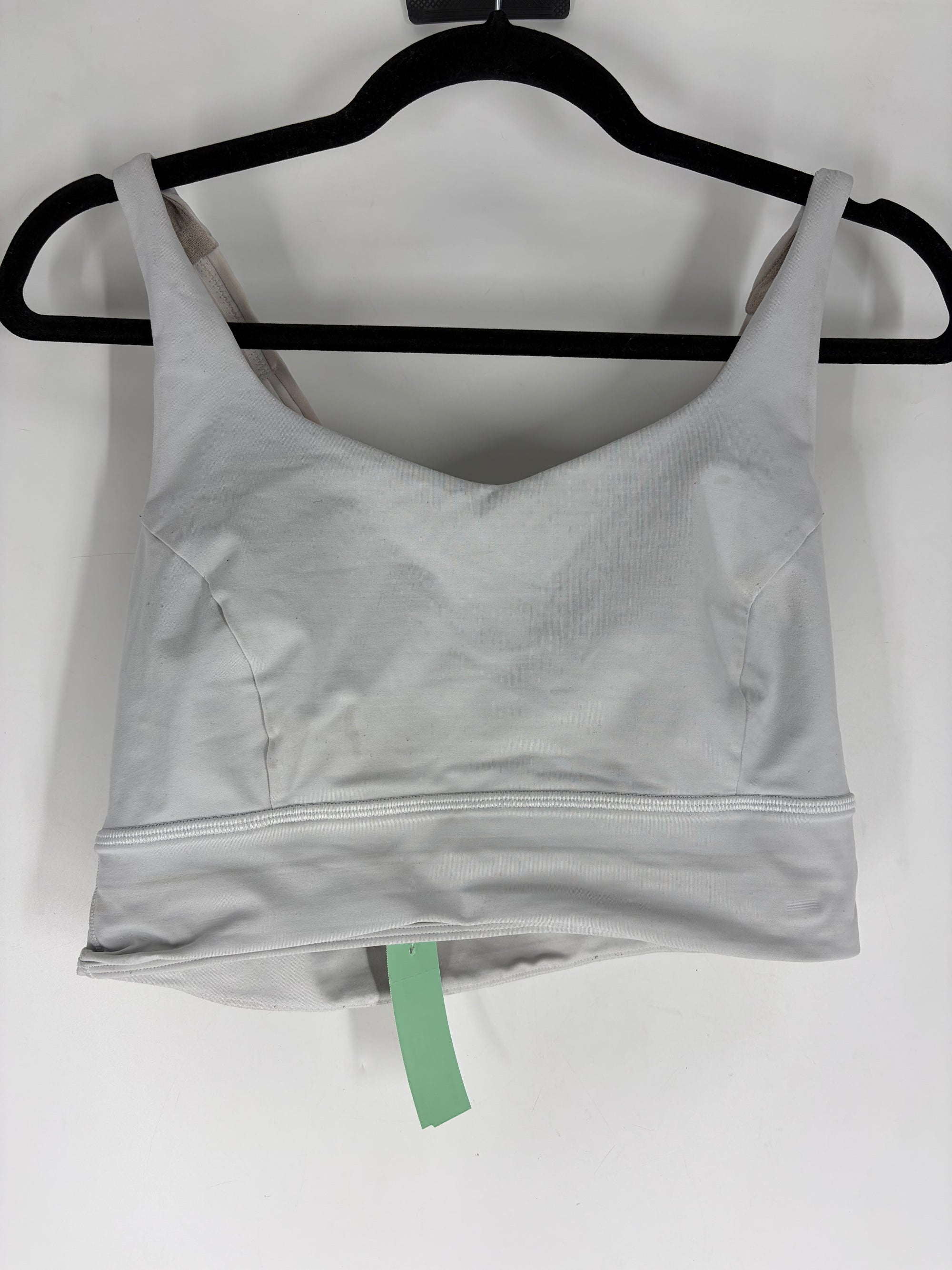 white lululemon strappy back sports bra, 10