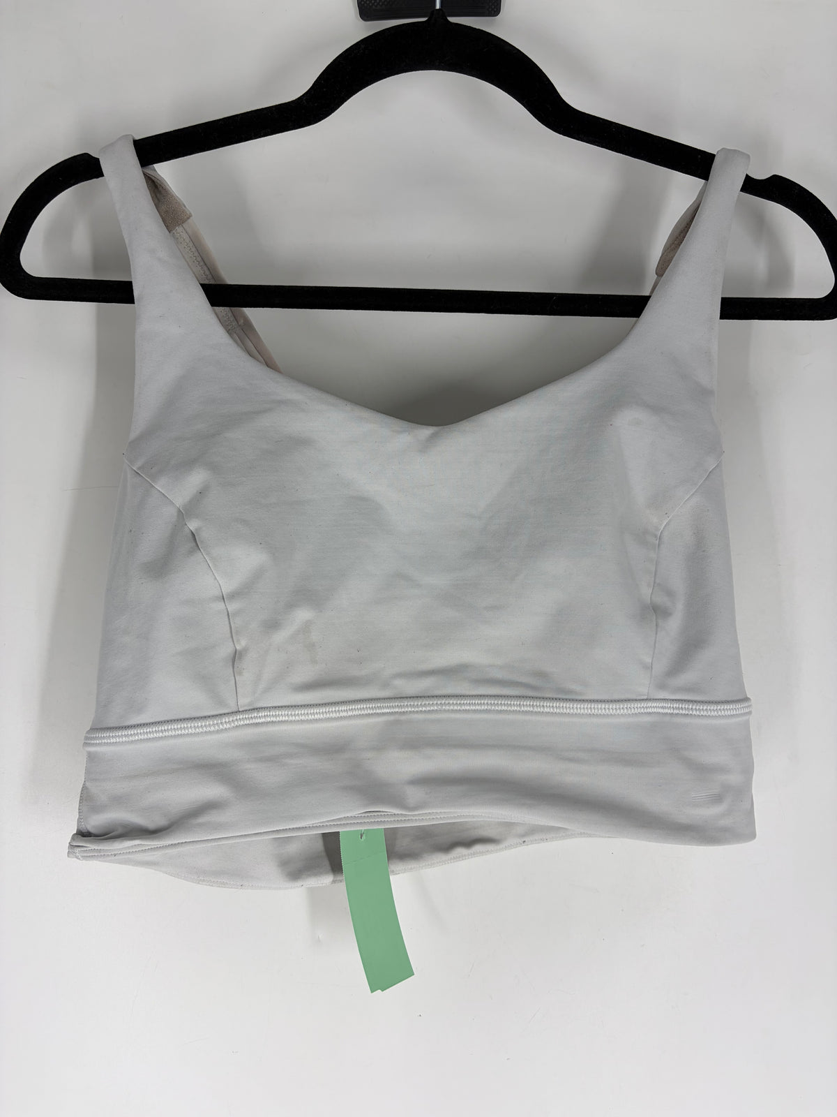 white lululemon strappy back sports bra, 10