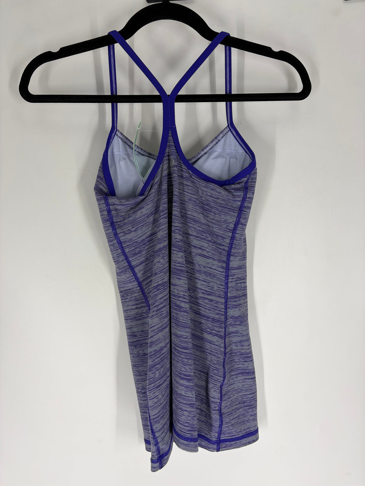 Purple Lululemon patterned razor back tank