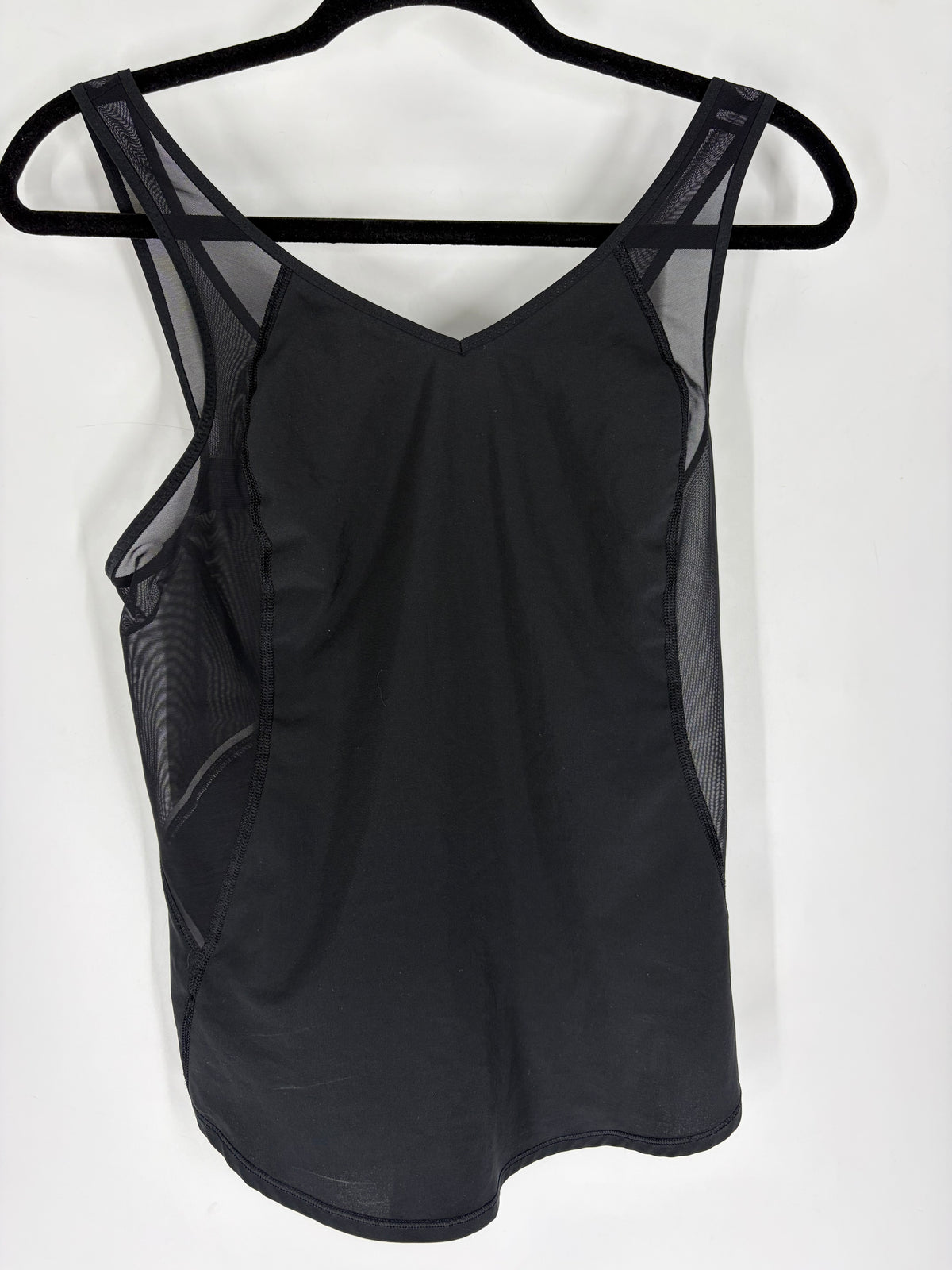 Black Lululemon Crossback sheer tank, 4