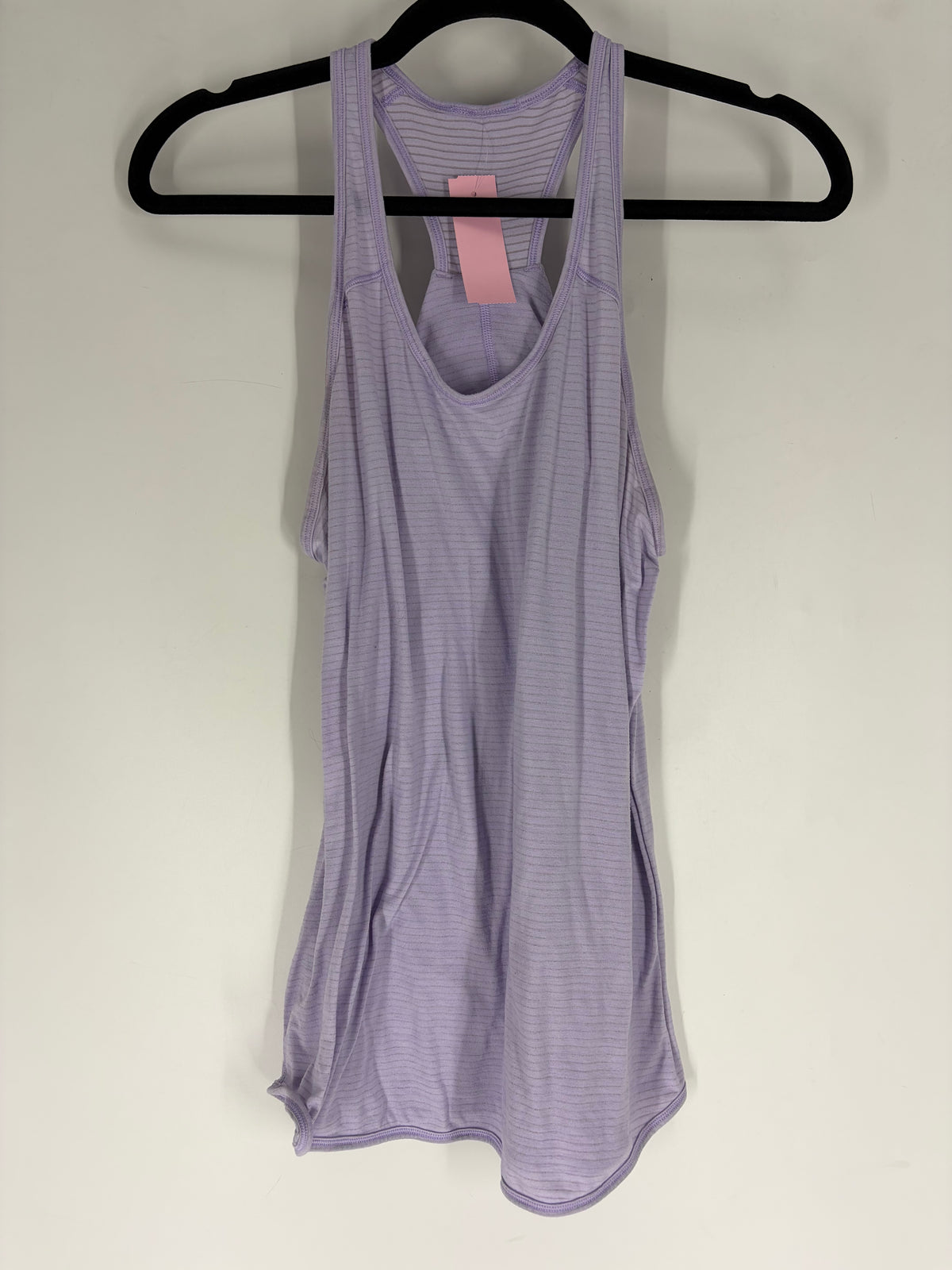 purple lululemon striped racerback tank, M
