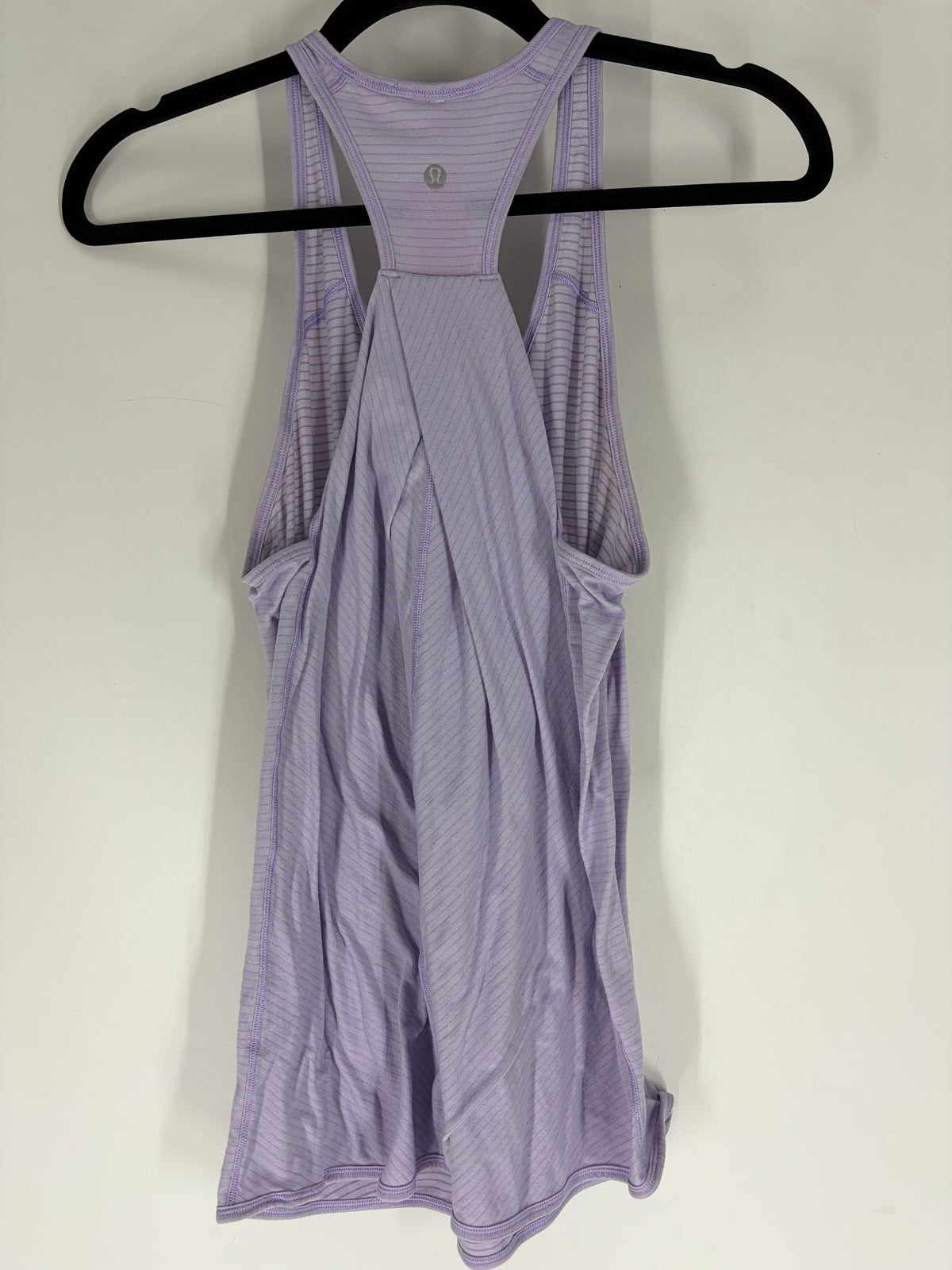 purple lululemon striped racerback tank, M