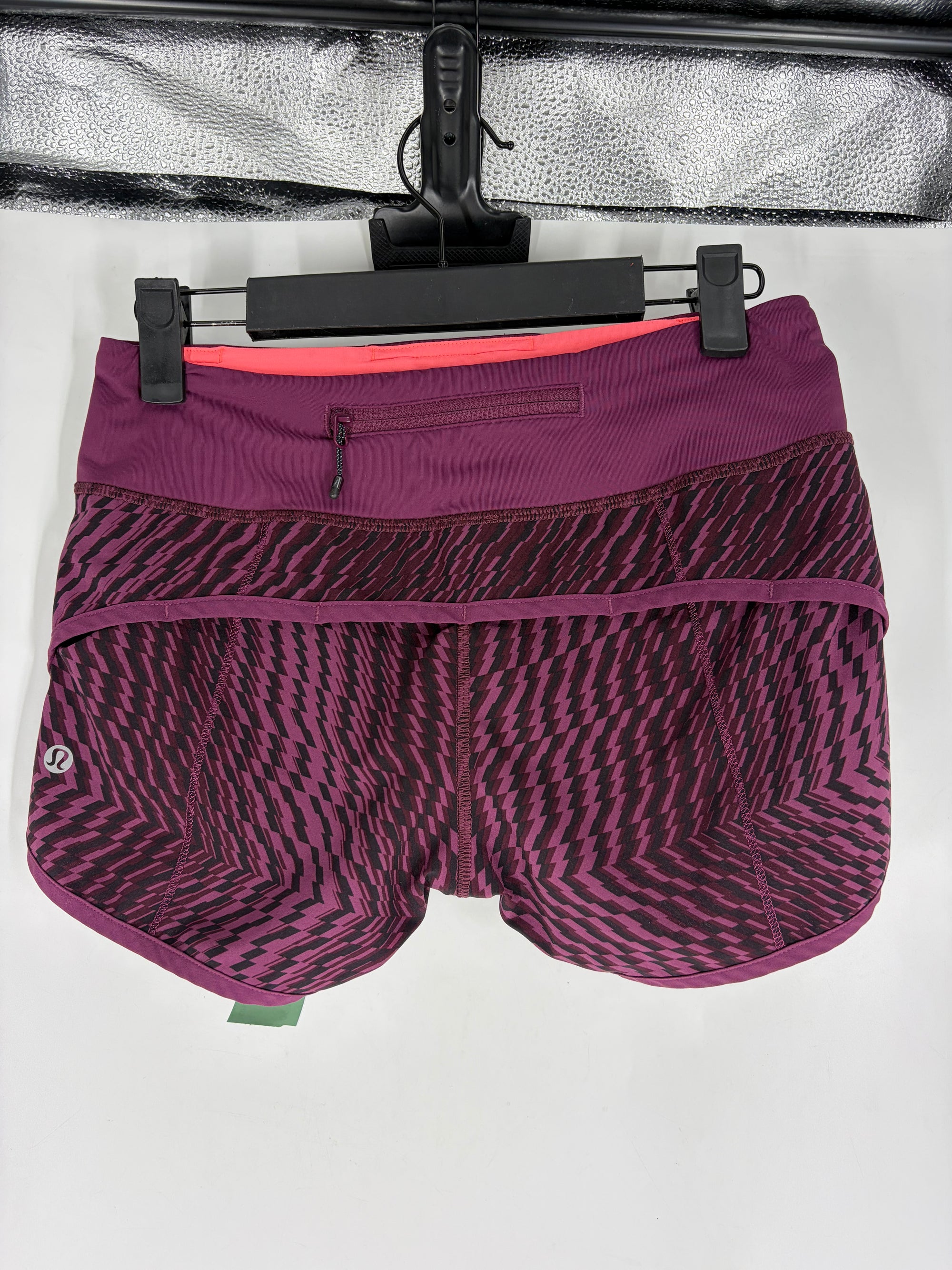 Purple Lululemon Patterned running shorts, 2