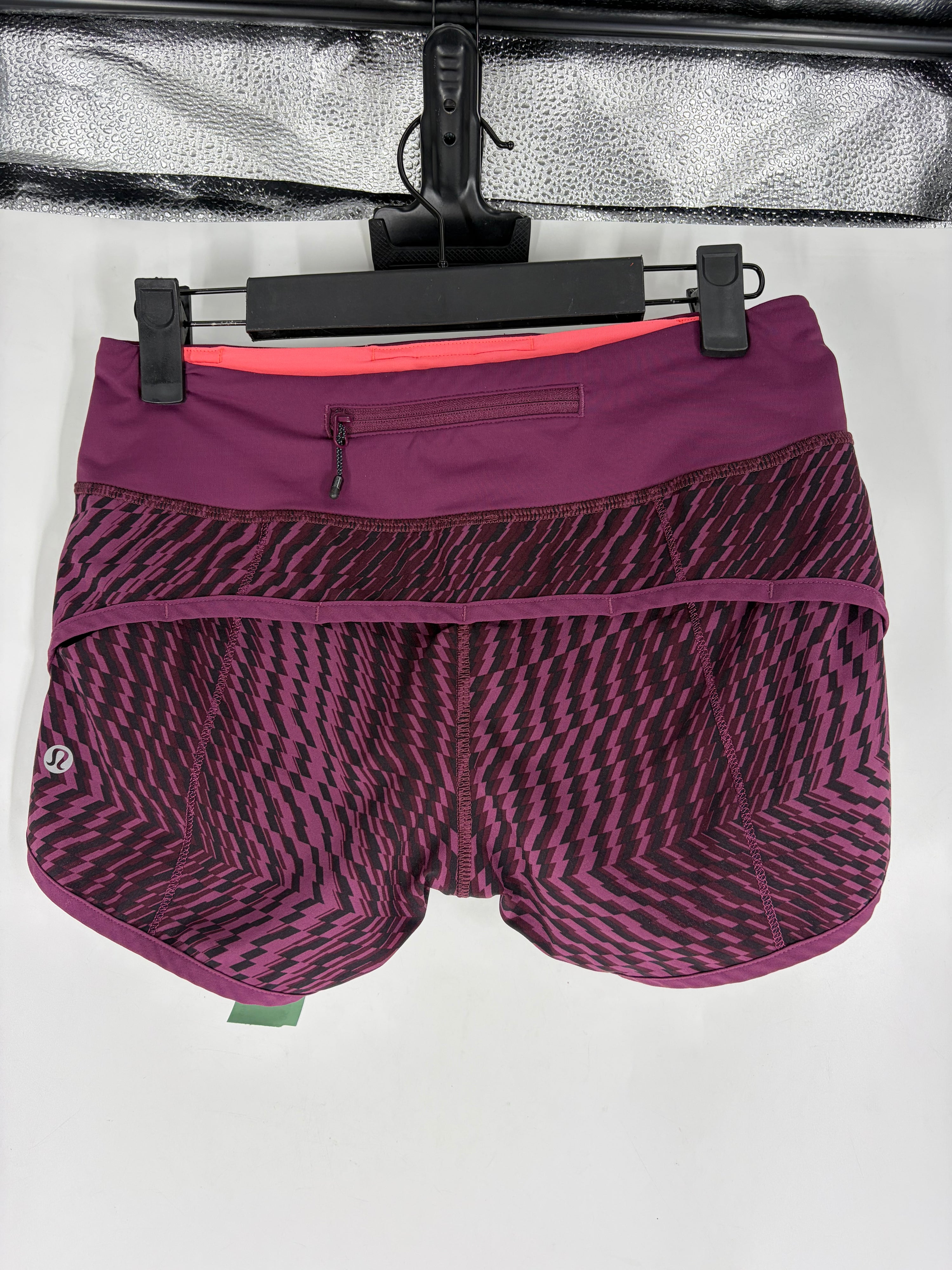 Purple Lululemon Patterned running shorts, 2