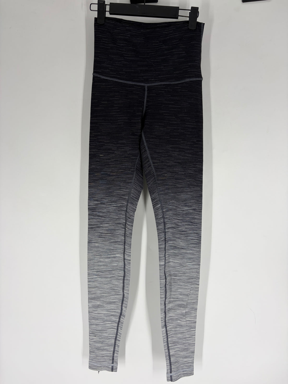 Black lululemon striped leggings, 8