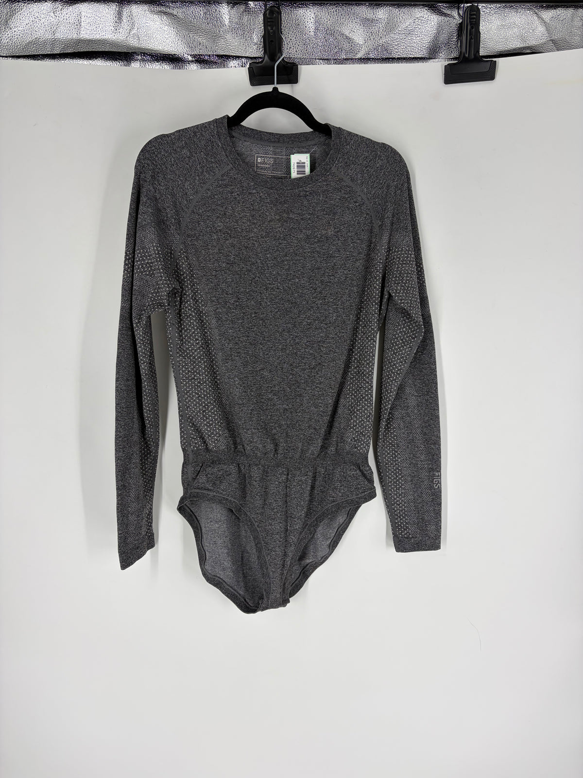 Gray Figs seamless bodysuit, L