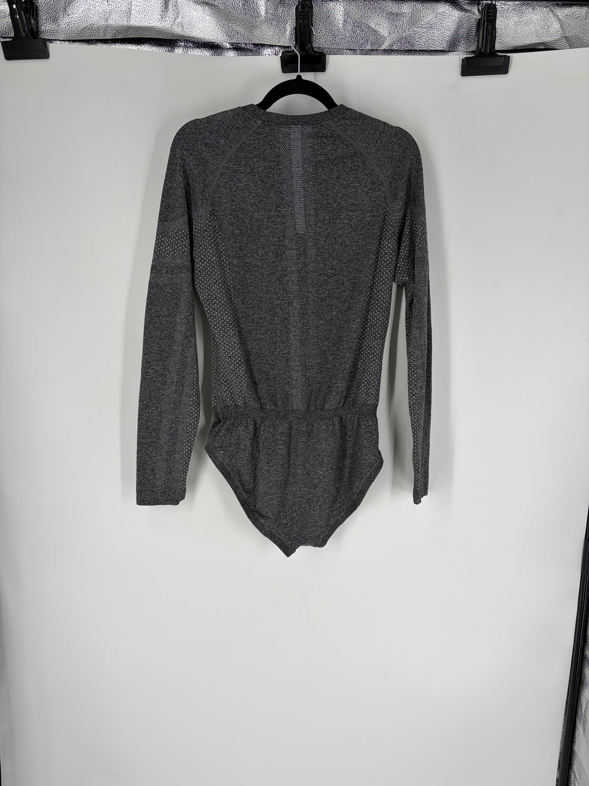 Gray Figs seamless bodysuit, L