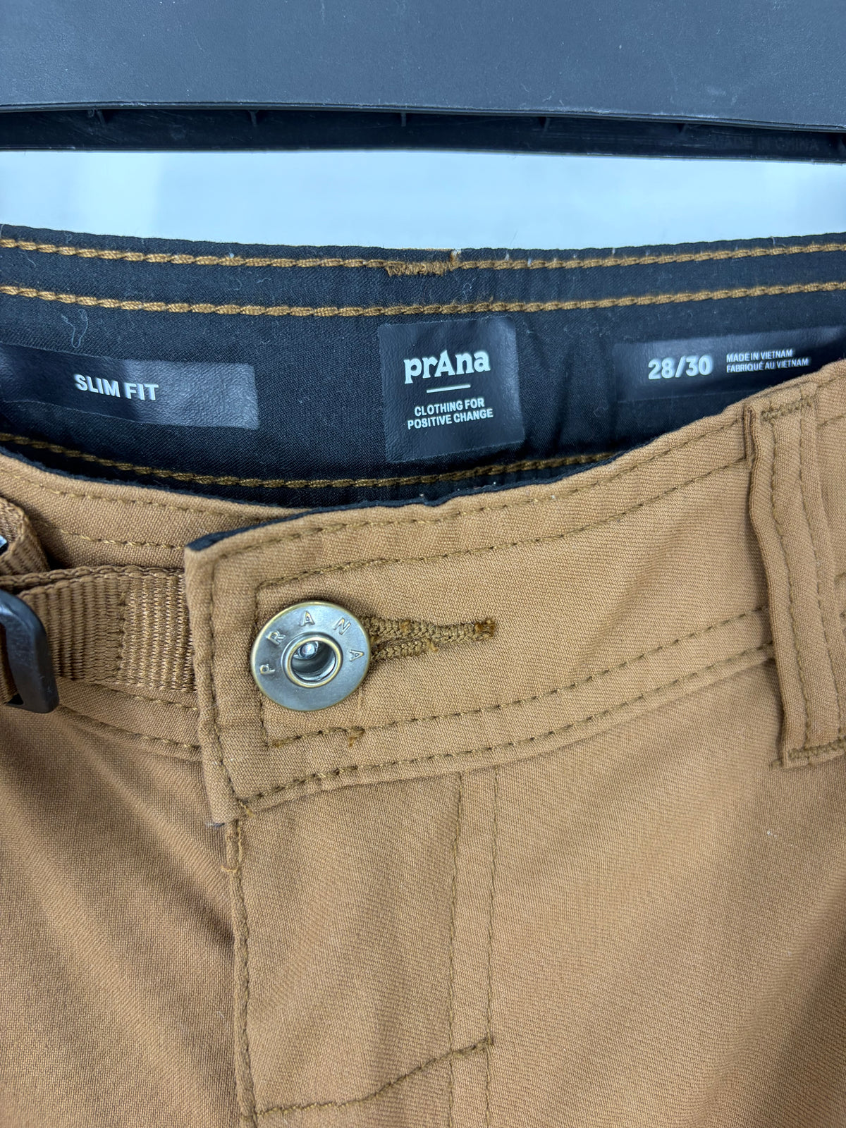 Brown Prana slim fit hiking pant, 28