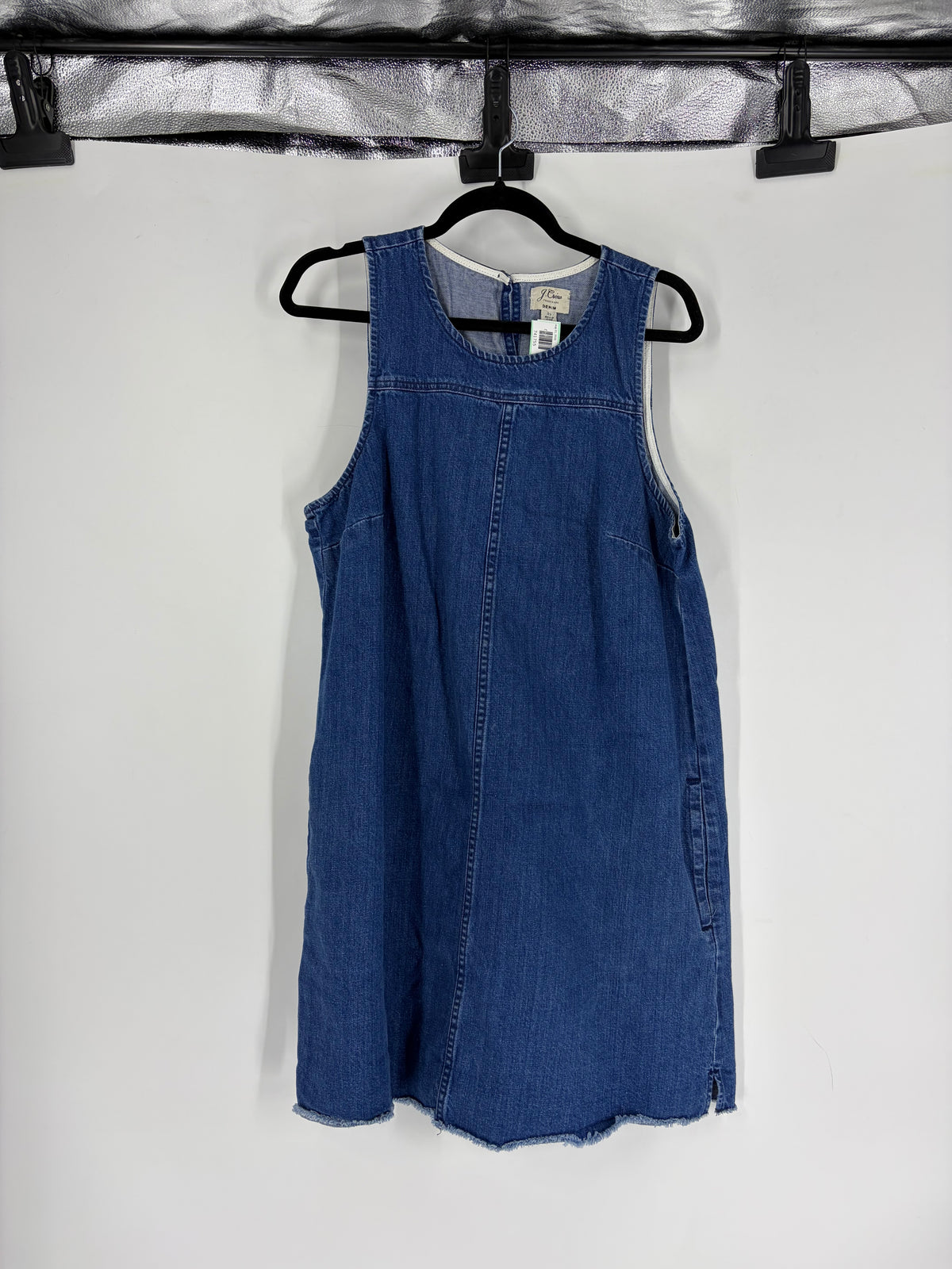 Blue J. Crew Denim midi tank, 16