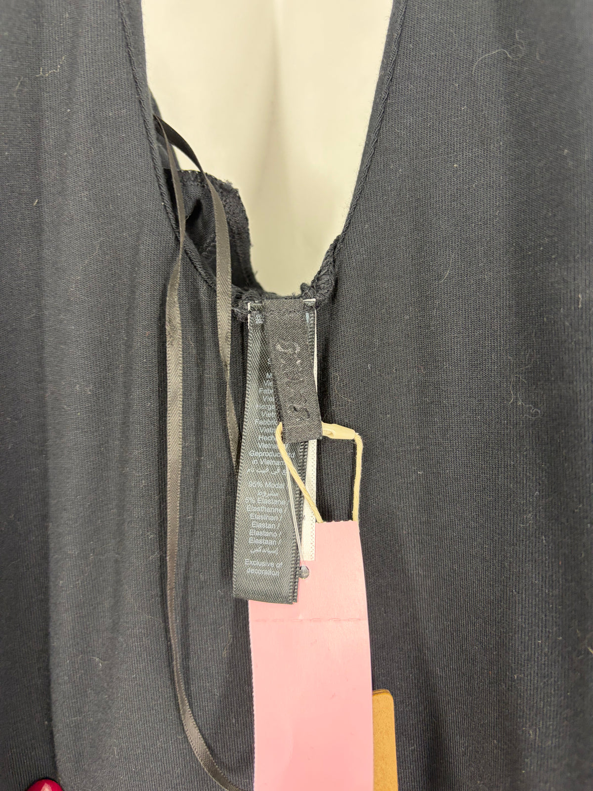 Black Skims halter midi, S