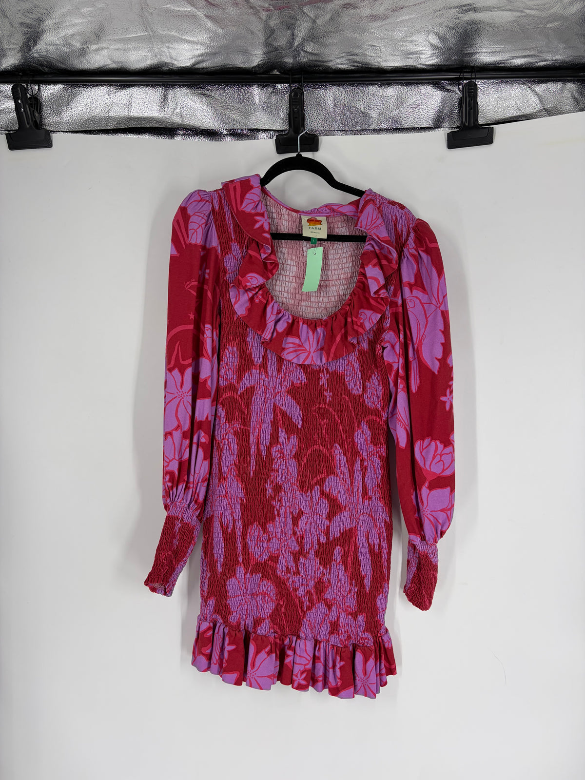 Red Farm Rio Smocked Long Sleeve, L