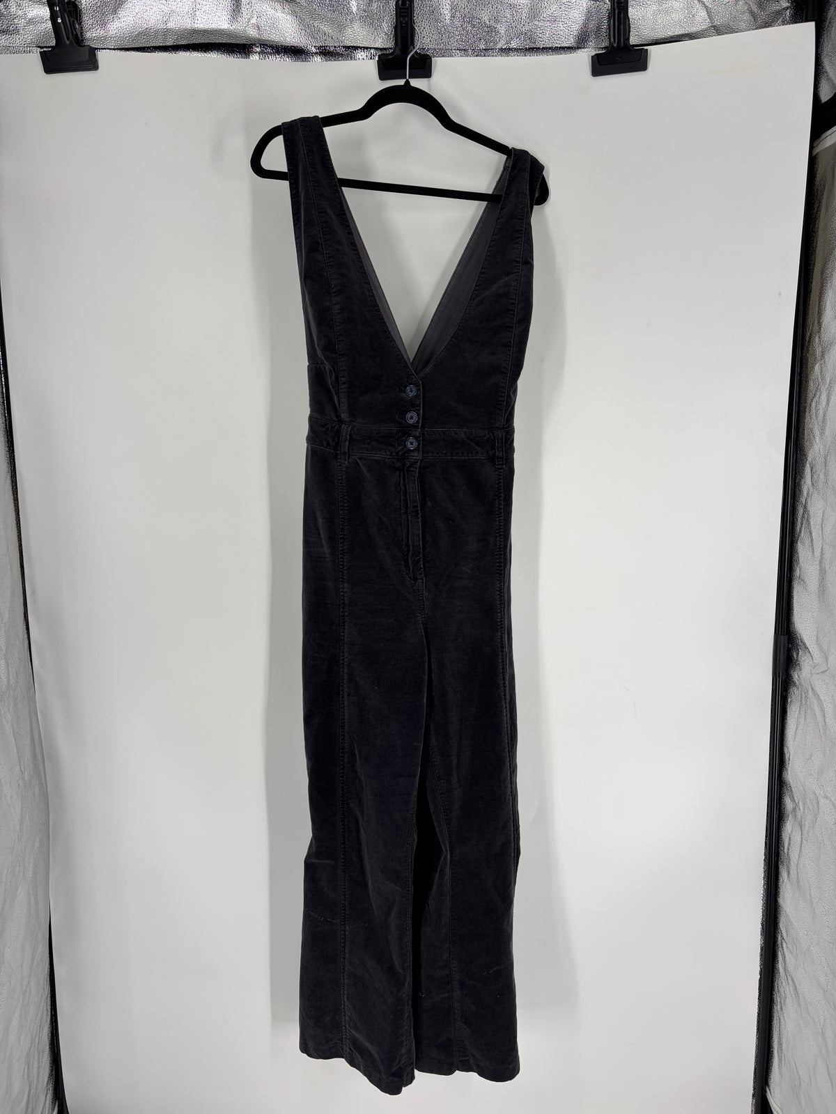 black Pilcro Velvet Jumpsuit, 14
