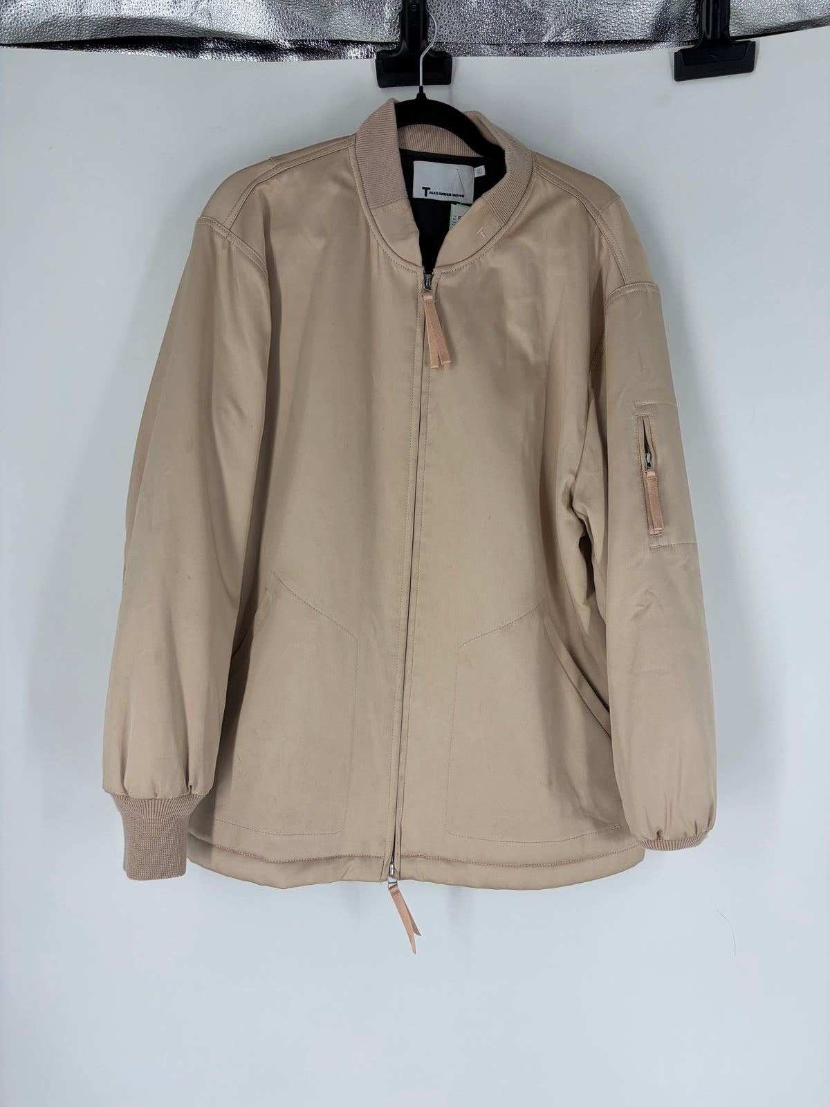 Champagne T by Alexander Wang bomber jacket, M