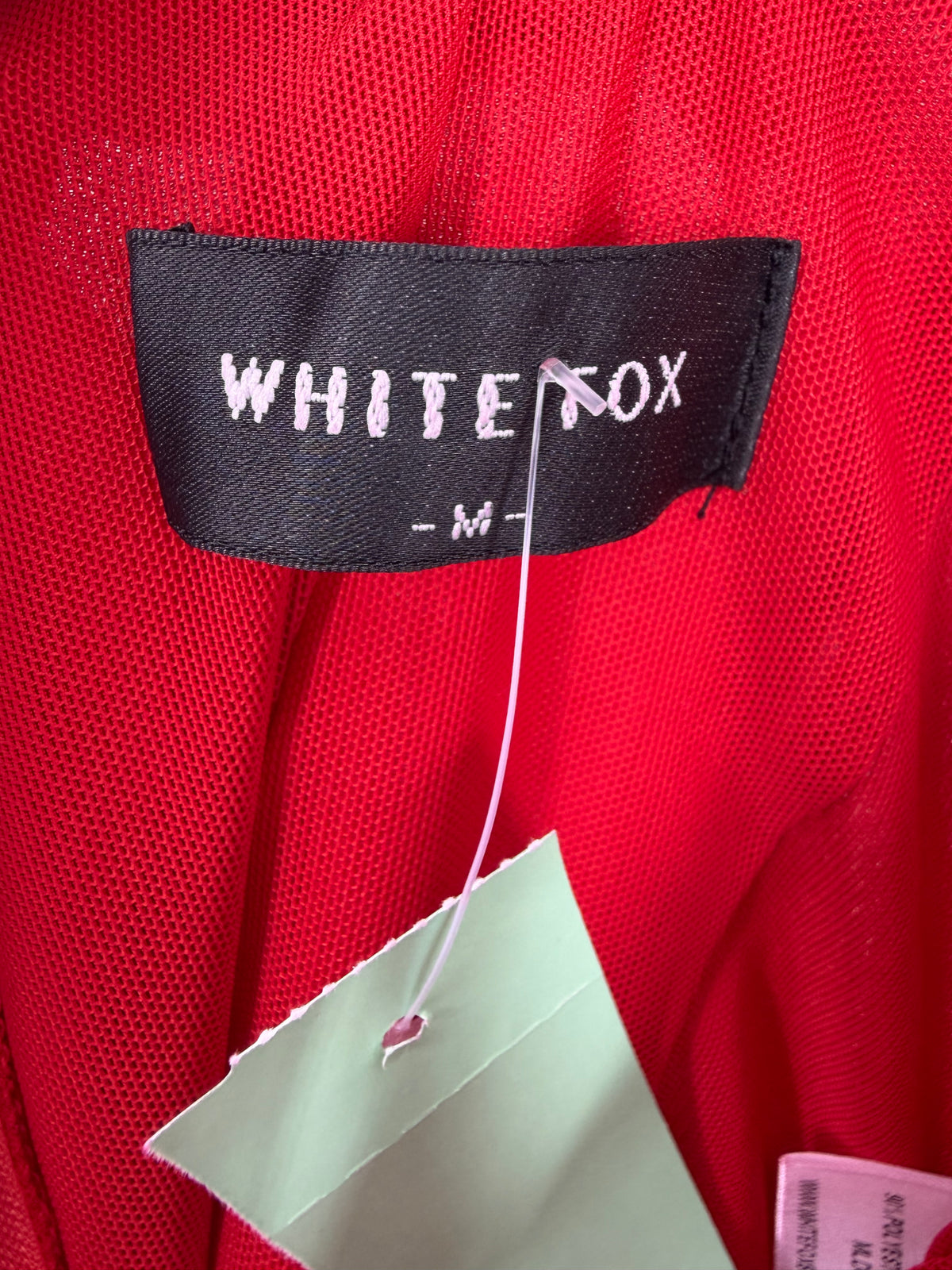 Red White Fox strapless Corset mini, M
