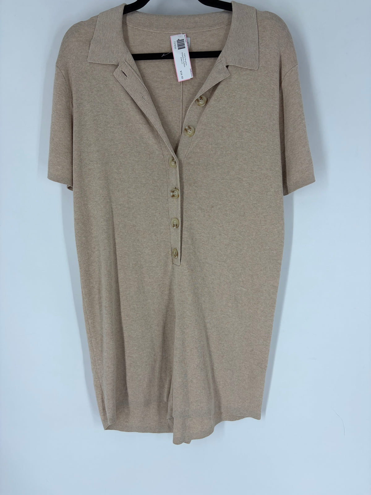 beige Rhythm knit button down, 12