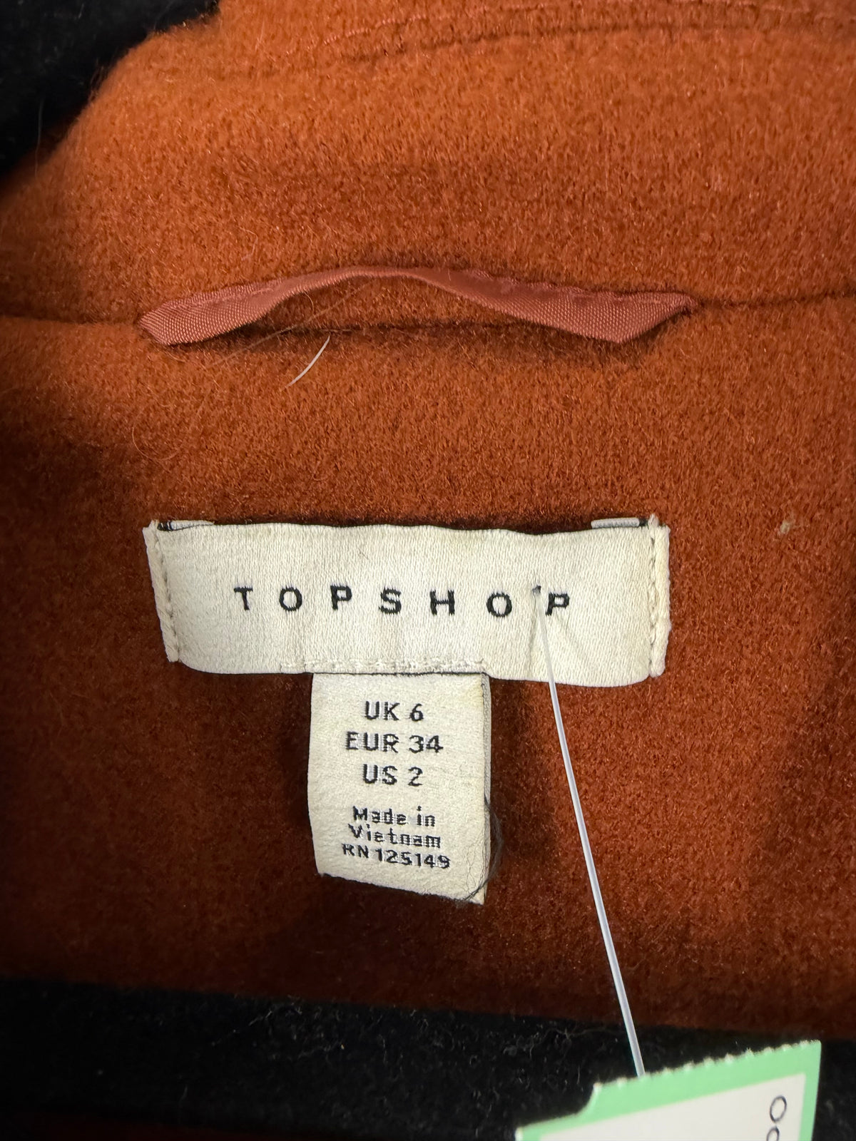 Brown Topshop SIngle Button Coat, 2