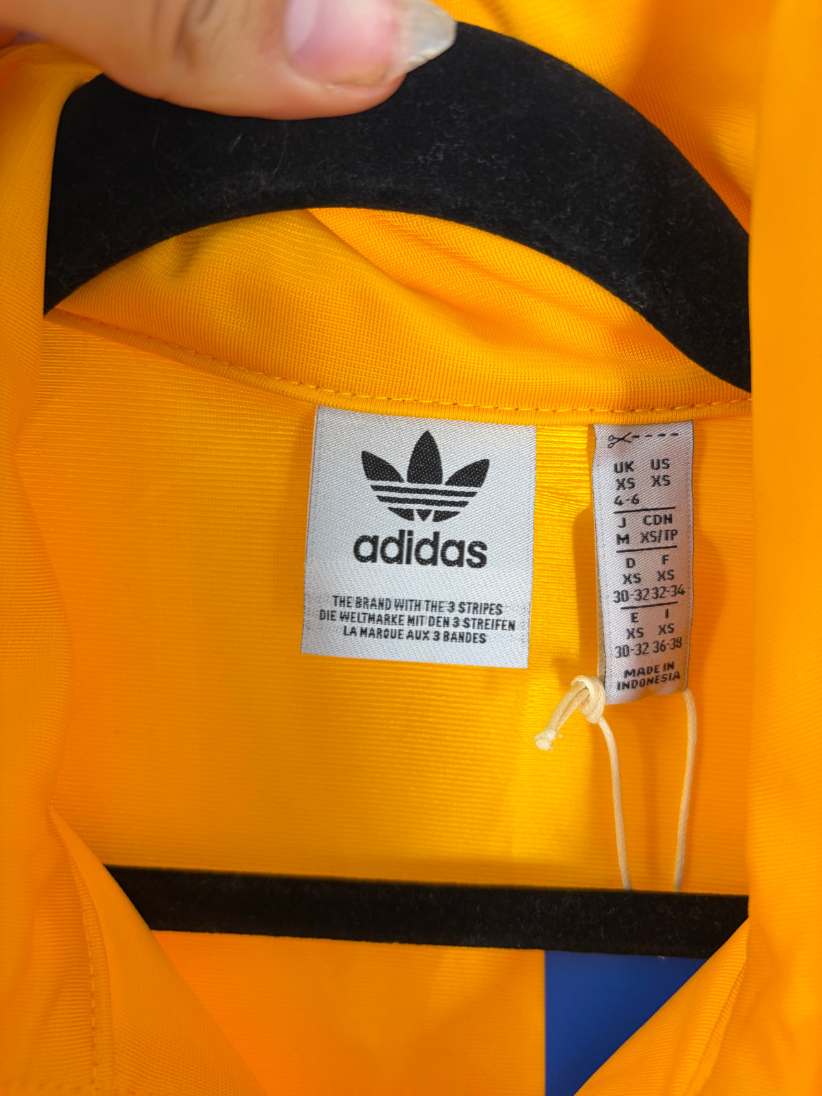 Yellow Adidas Track Jacket, S