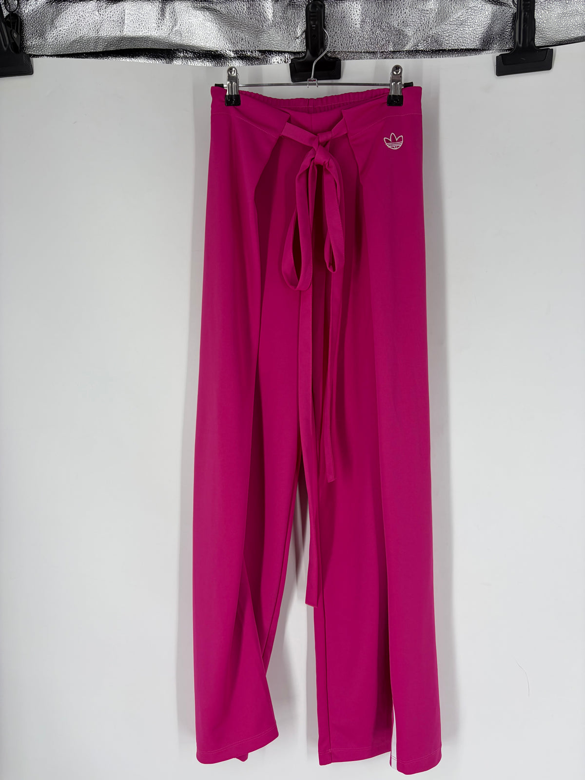 Pink Adidas Foldover 3 Stripe Pant, XS