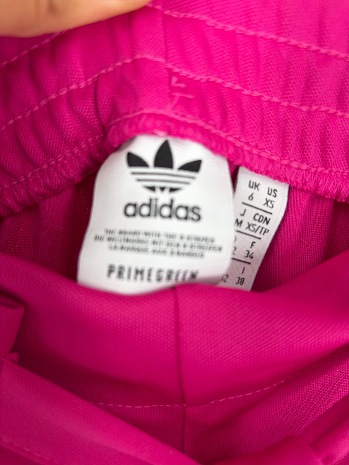 Pink Adidas Foldover 3 Stripe Pant, XS