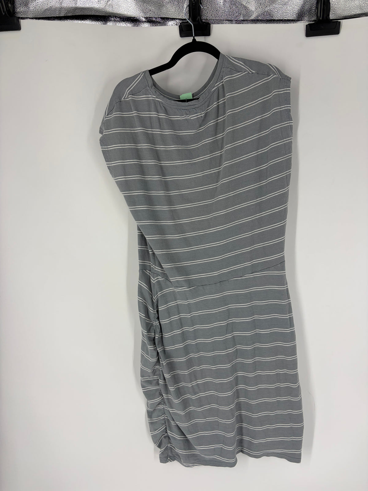Gray Pact Striped Rshirt Dress, XL