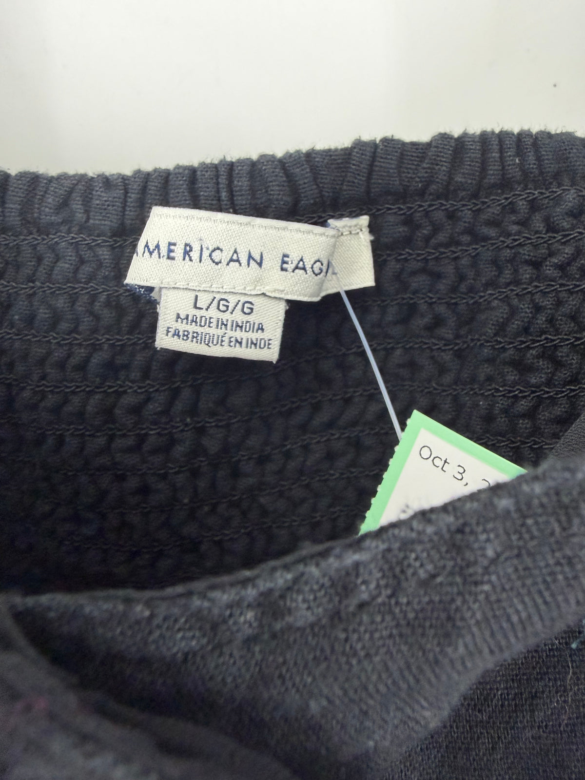 Black American Eagle Button Front Mini, L