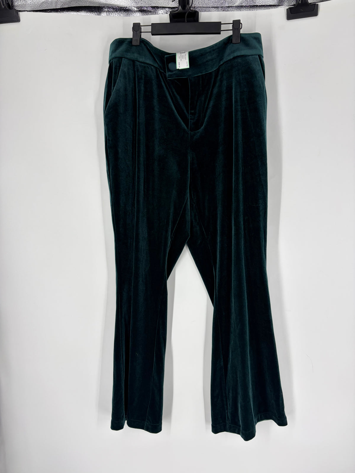 Green Universal Standard Velvet Wide Leg, 14