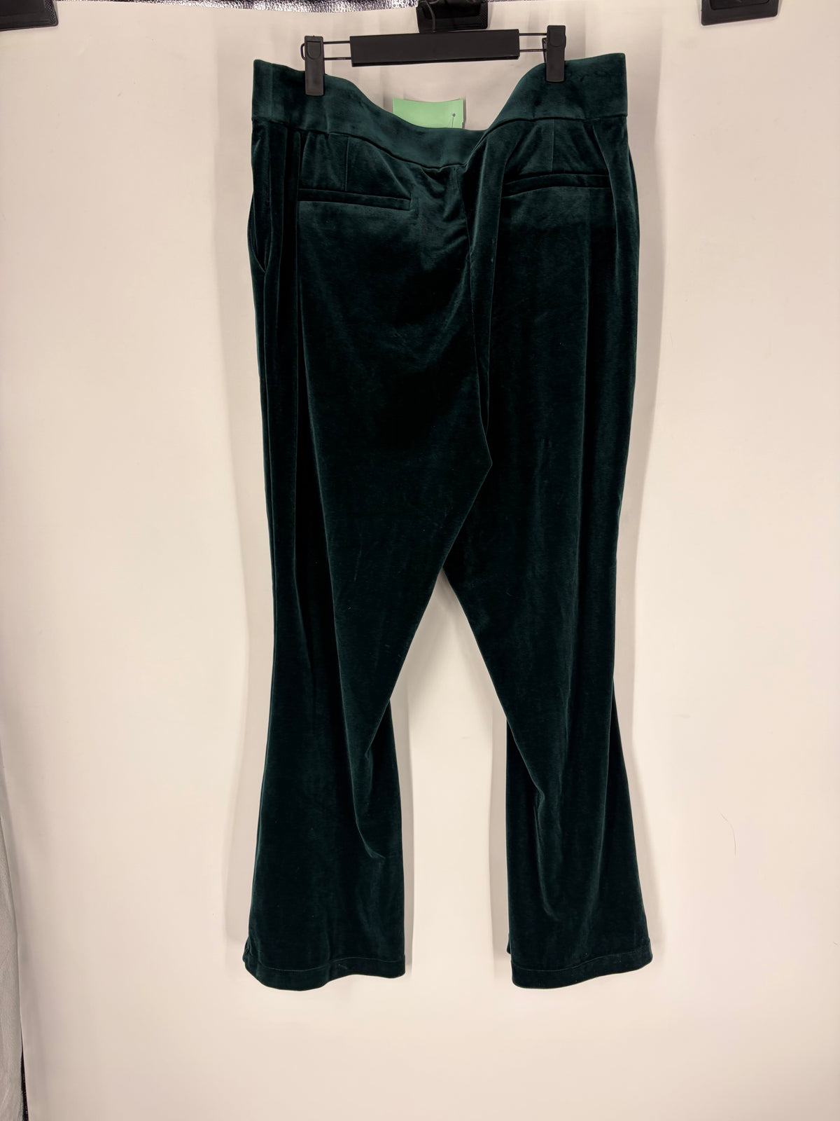 Green Universal Standard Velvet Wide Leg, 14