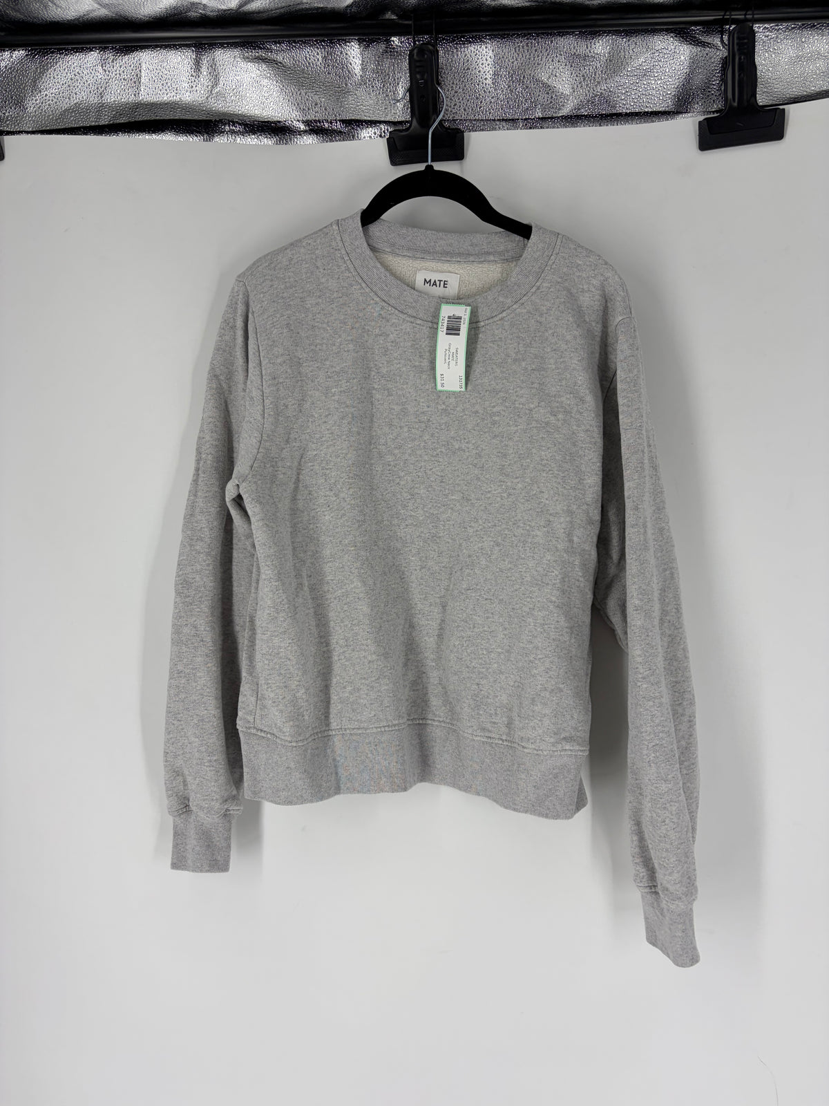 Gray MATE Crew Neck Pullover, L