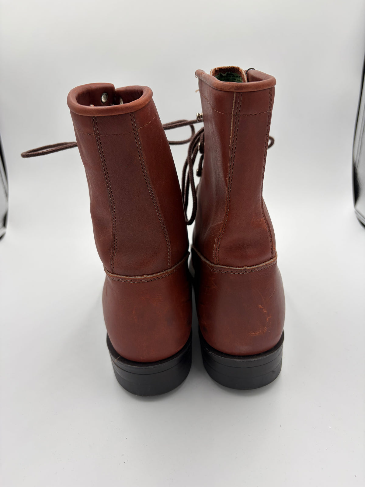 Brown Justin Leather Lace Up, 9