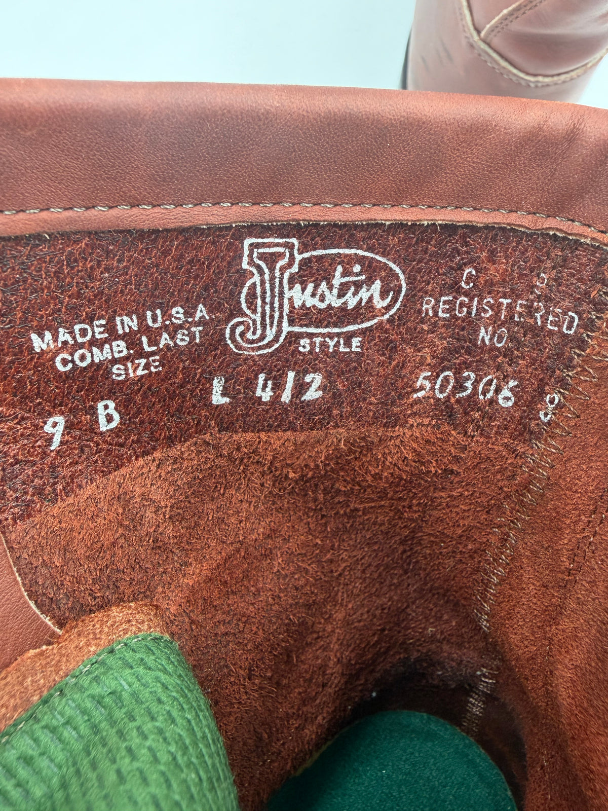 Brown Justin Leather Lace Up, 9