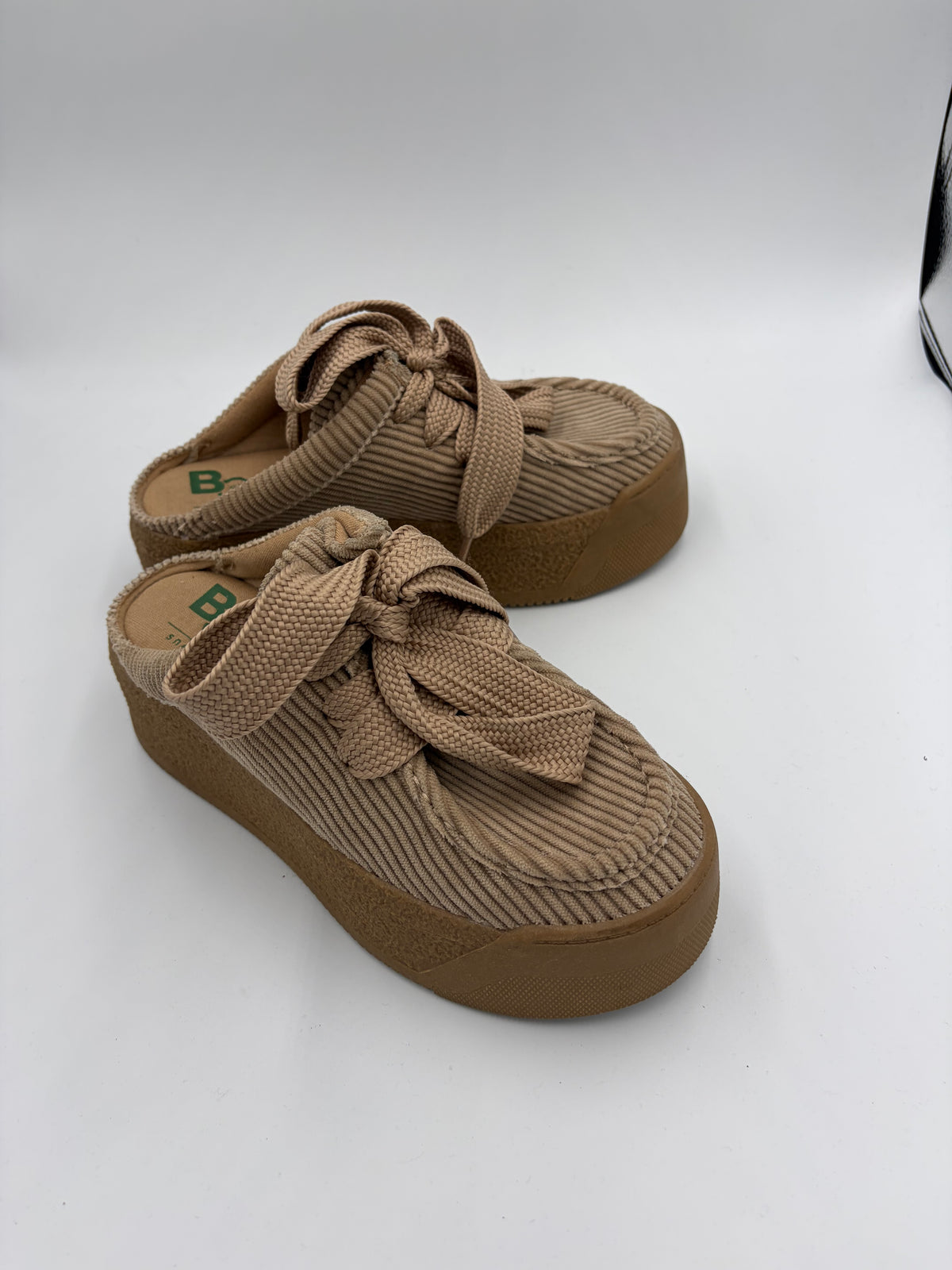 Tan Seychelles Suede Ribbed Mules, 6.5