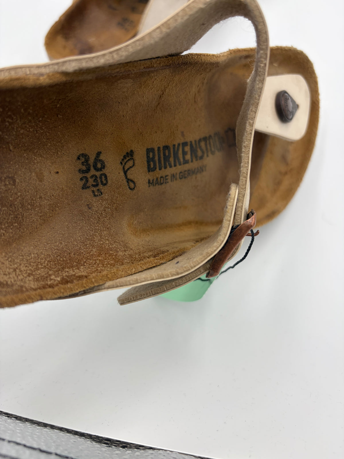 pearl Birkenstock thong sandal, 36