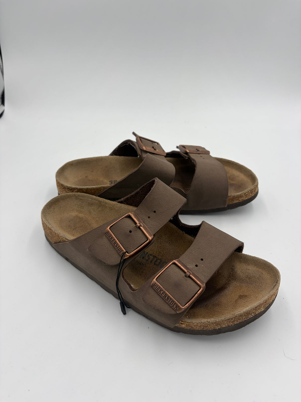 brown Birkenstock double strap, 38