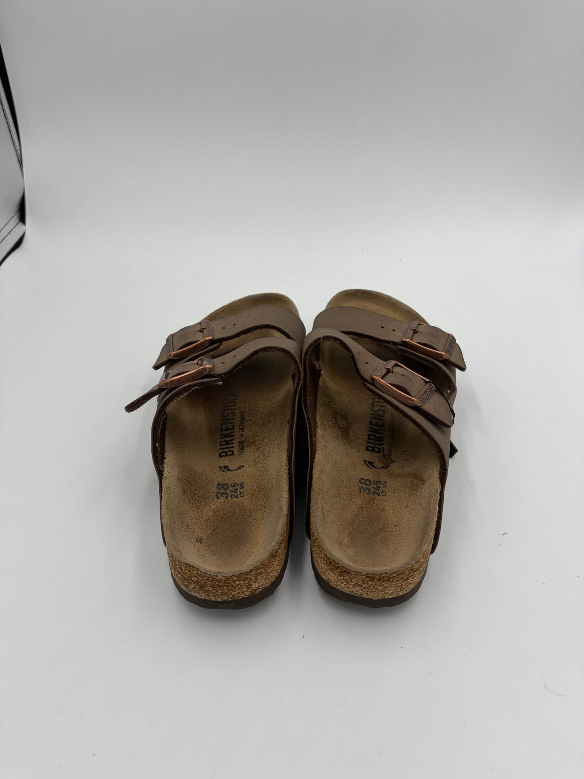 brown Birkenstock double strap, 38
