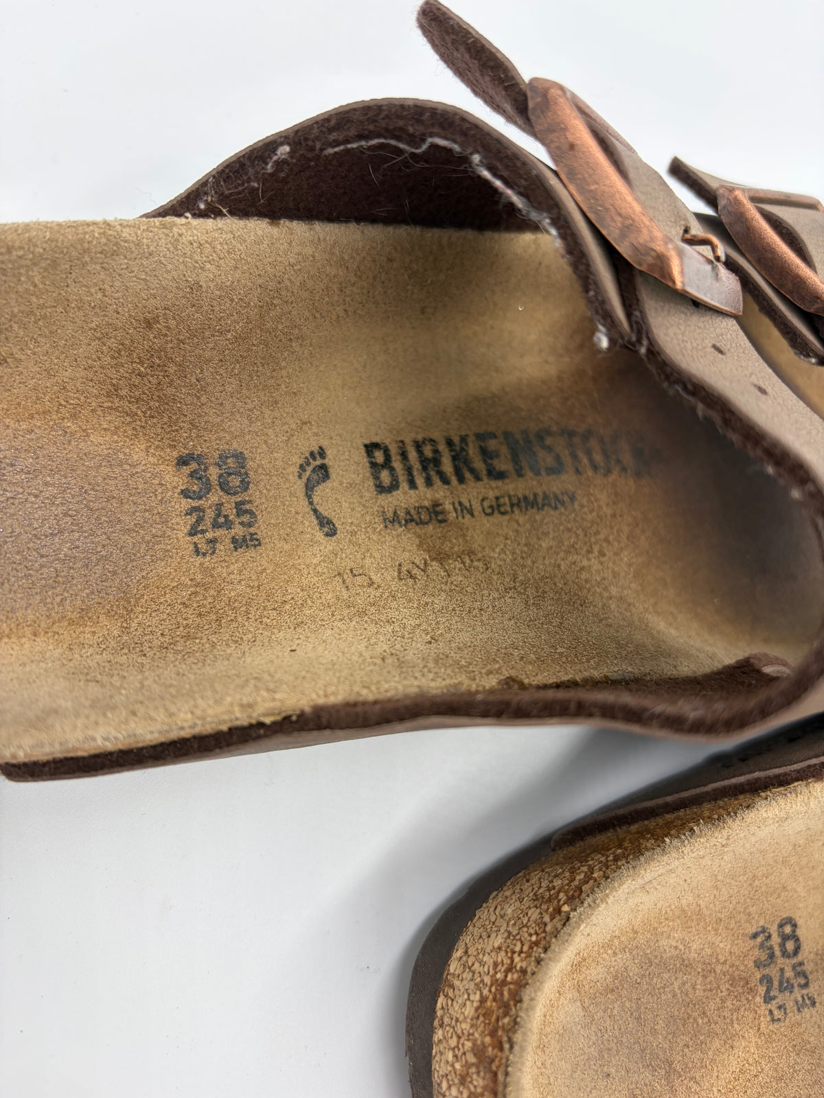 brown Birkenstock double strap, 38