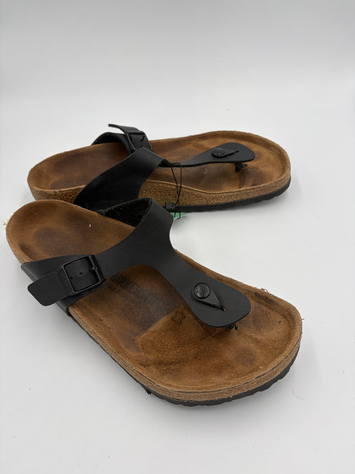 black Birkenstock thong sandal, 42