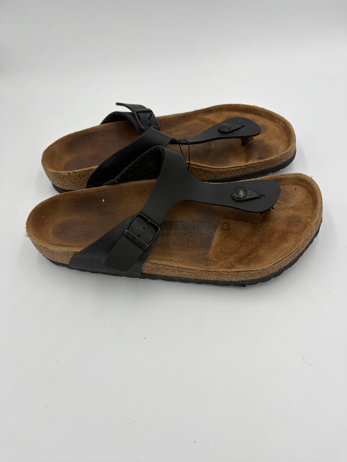 black Birkenstock thong sandal, 42