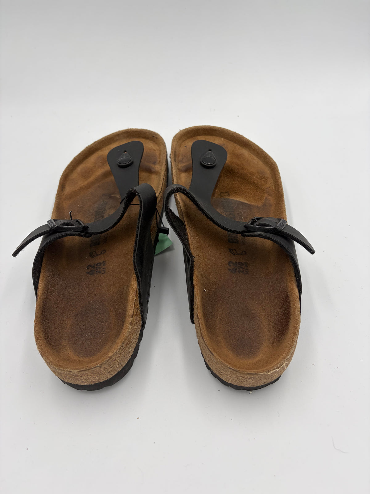 black Birkenstock thong sandal, 42