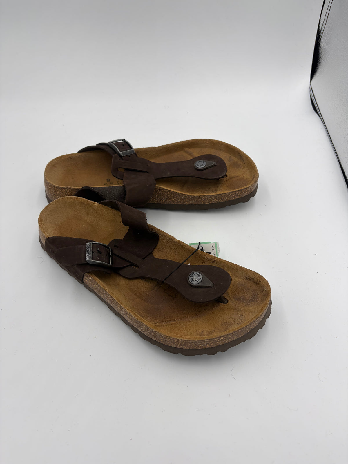 brown Birkenstock thong sandal betula, 9