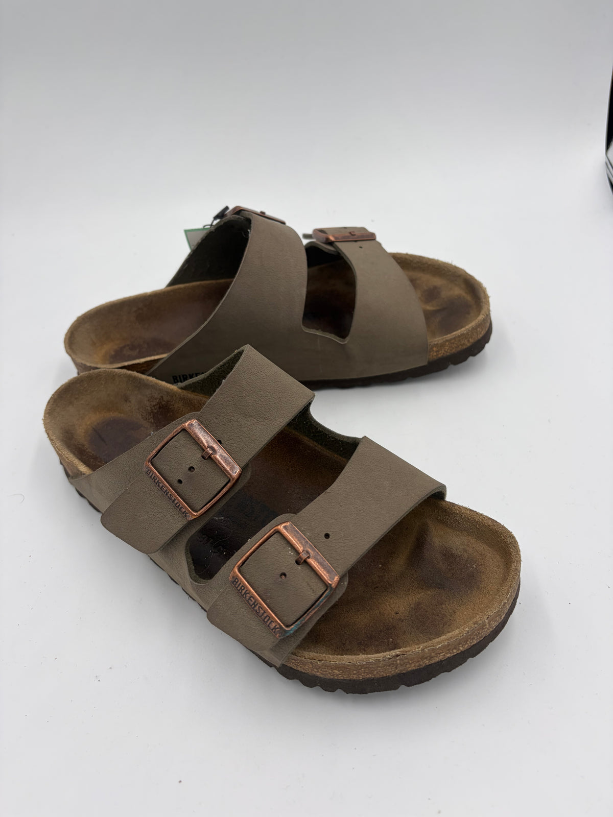 brown Birkenstock double buckle sandal , 39