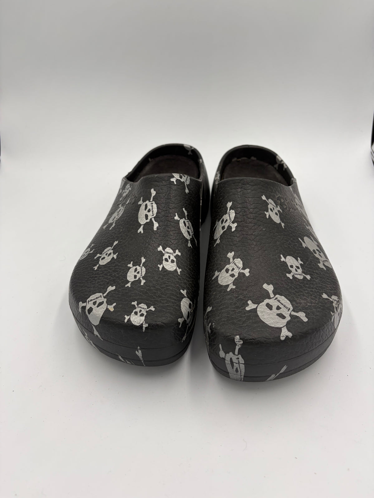 black Birkenstock rubber skull slip-on, 48